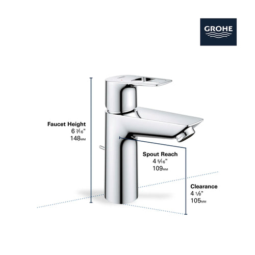 Bauloop Single Hole Single-Handle M-Size Bathroom Faucet 1.2 Gpm - Golzar Home