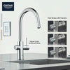 Grohe Blue Single-Handle Pull Down Kitchen Faucet Single Spray 1.75 Gpm Chilled & Sparkling Water - Golzar Home