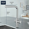 Grohe Blue Single-Handle Pull-Out Kitchen Faucet With Chilled And Sparkling Water 1.75 Gpm - Golzar Home