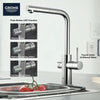 Grohe Blue Single-Handle Pull-Out Kitchen Faucet With Chilled And Sparkling Water 1.75 Gpm - Golzar Home