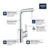 Concetto™ Single Hole Single-Handle L-Size Bathroom Faucet 1.2 Gpm - Golzar Home