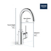 Concetto™ Single Hole Single-Handle L-Size Bathroom Faucet 1.2 Gpm - Golzar Home