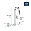 Concetto™ 8" Widespread 2-Handle L-Size Bathroom Faucet 1.2 Gpm - Golzar Home
