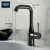Grohe Essence New Single Hole Single-Handle L-Size Bathroom Faucet 4.5 L/Min (1.2 Gpm)
