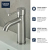 Grohe Essence New Single Hole Single-Handle S-Size Bathroom Faucet 4.5 L/Min (1.2 Gpm)