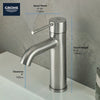 Grohe Essence New Single Hole Single-Handle S-Size Bathroom Faucet 4.5 L/Min (1.2 Gpm)