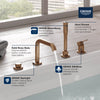 Grohe Essence New 4-Hole Single-Handle Deck Mount Roman Tub Faucet With 6.6 L/Min (1.75 Gpm) Hand Shower