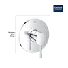 Grohe Essence New Pressure Balance Valve Trim With Cartridge