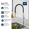 Grohe Essence Single-Handle Semi-Pro Dual Spray Kitchen Faucet 6.6 L/Min - Golzar Home