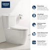Essence Two-Piece Elongated Dual Flush Toilet 1.28/1.0 Gpf - Golzar Home
