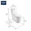 Essence Two-Piece Elongated Dual Flush Toilet 1.28/1.0 Gpf - Golzar Home