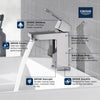 Grohe Eurocube® Single Hole Single-Handle S-Size Bathroom Faucet 4.5 L/Min (1.2 Gpm) Less Drain