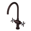 Rubinet Two Handle Single Hole Kitchen Set with LaSalle Spout Oil Rubbed Bronze