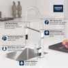 Grohe Eurocube Single-Handle Semi-Pro Dual Spray Kitchen Faucet 1.75 Gpm - Golzar Home