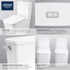 Grohe Eurocube Two-Piece Right Height Elongated Single Flush Toilet 1.28 GPF - Golzar Home
