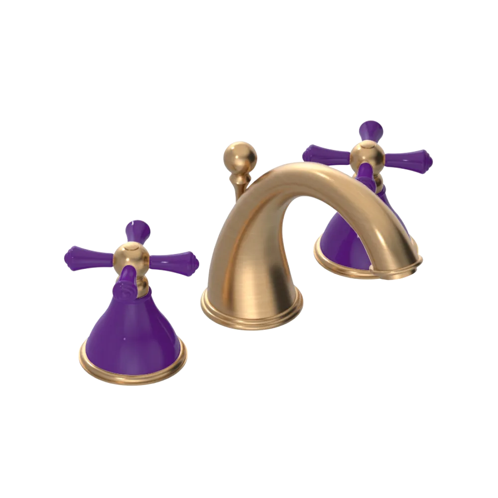 Rubinet Widespread Lav. Set. (less drain) Satin Gold