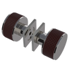 Rubinet Shower Door Knob (set) Polished Nickel