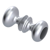 Rubinet Shower Door Knob (set) Satin Chrome