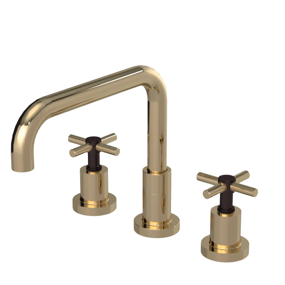 Rubinet Widespread Kitchen Set Gold