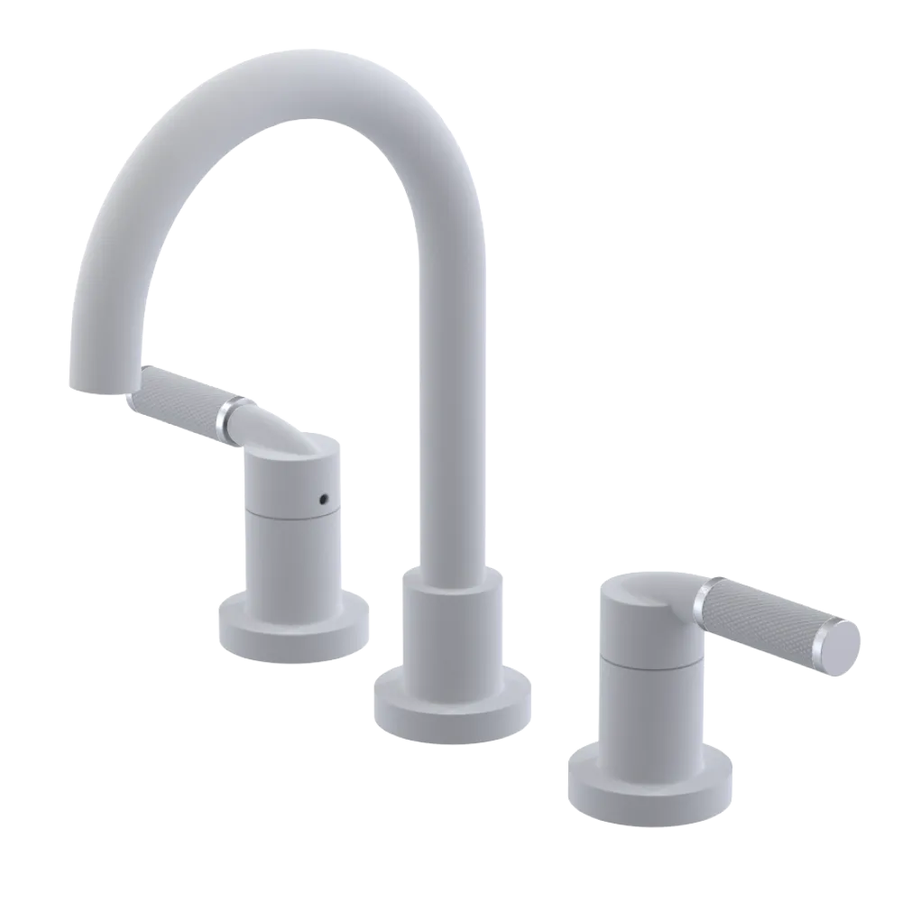 Rubinet Widespread Lav. Set. (less drain) Matt White