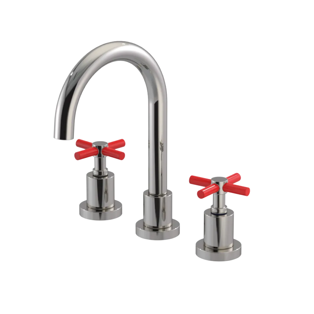 Rubinet Widespread Lav. Set. (less drain) Polished Nickel
