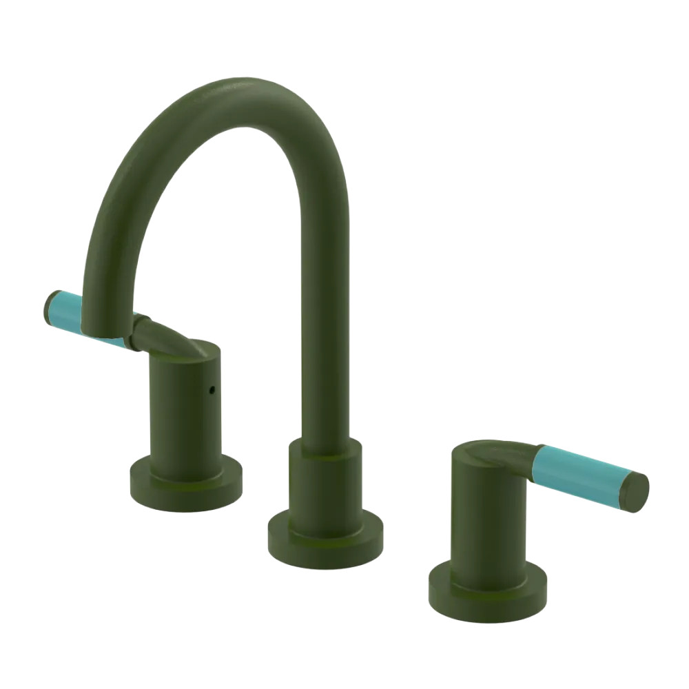 Rubinet Widespread Lav set (less drain) Green Envy