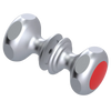 Rubinet Shower Door Knob (set) Satin Chrome