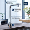 Grohe Zedra Smartcontrol Pull-Out Single Spray Kitchen Faucet 1.75 Gpm - Golzar Home