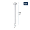 Grohe 12��� Ceiling Shower Arm