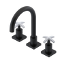 Rubinet Widespread Lav. Set. (less drain) Matt Black