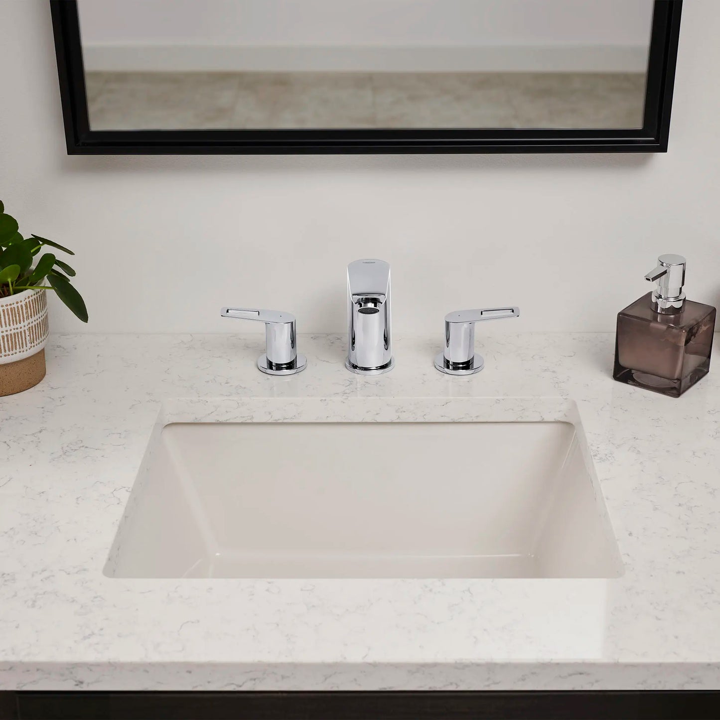 Bauloop 8-Inch Widespread 2-Handle M-Size Bathroom Faucet, 1.2 GPM