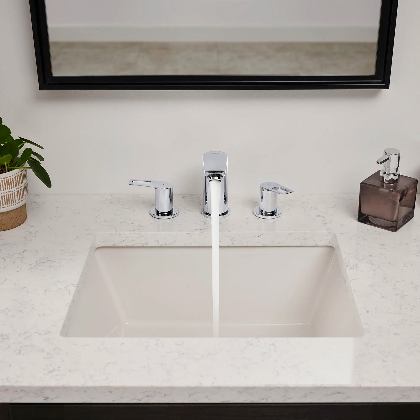 Bauloop 8-Inch Widespread 2-Handle M-Size Bathroom Faucet, 1.2 GPM