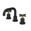 Rubinet Widespread Lav. Set. (less drain) Matt Black