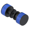 Rubinet Shower Door Knob (set) Matt Black