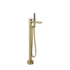 Baril Floor-mounted tub filler with hand shower