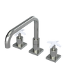 Rubinet Widespread Kitchen Set with Genesis Spout Satin Nickel