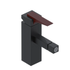 Rubinet Single Control Bidet Fitting (less drain) Matt Black