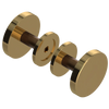 Rubinet Shower Door Knob (set) Gold