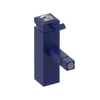 Rubinet Single Control Bidet Fitting (less drain) Midnight Blue
