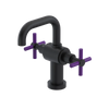 Rubinet Single Hole Dual Handle Lav. Set. (less drain) Matt Black