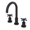 Rubinet Widespread Kitchen Set with LaSalle Spout Matt Black