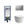 Laufen 2-Piece Toilet Elongated Dual-Flush Wall Mounted Toilet With Geberit In-Wall Tank (Seat Included) - Laufen Pro