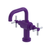 Rubinet Single Hole Dual Handle Lav. Set. (less drain) Purple Haze
