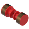 Rubinet Shower Door Knob (set) Red