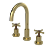 Rubinet Widespread Kitchen Set with LaSalle Spout Natural Brass