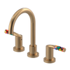 Rubinet Widespread Lav set (less drain) Satin Gold