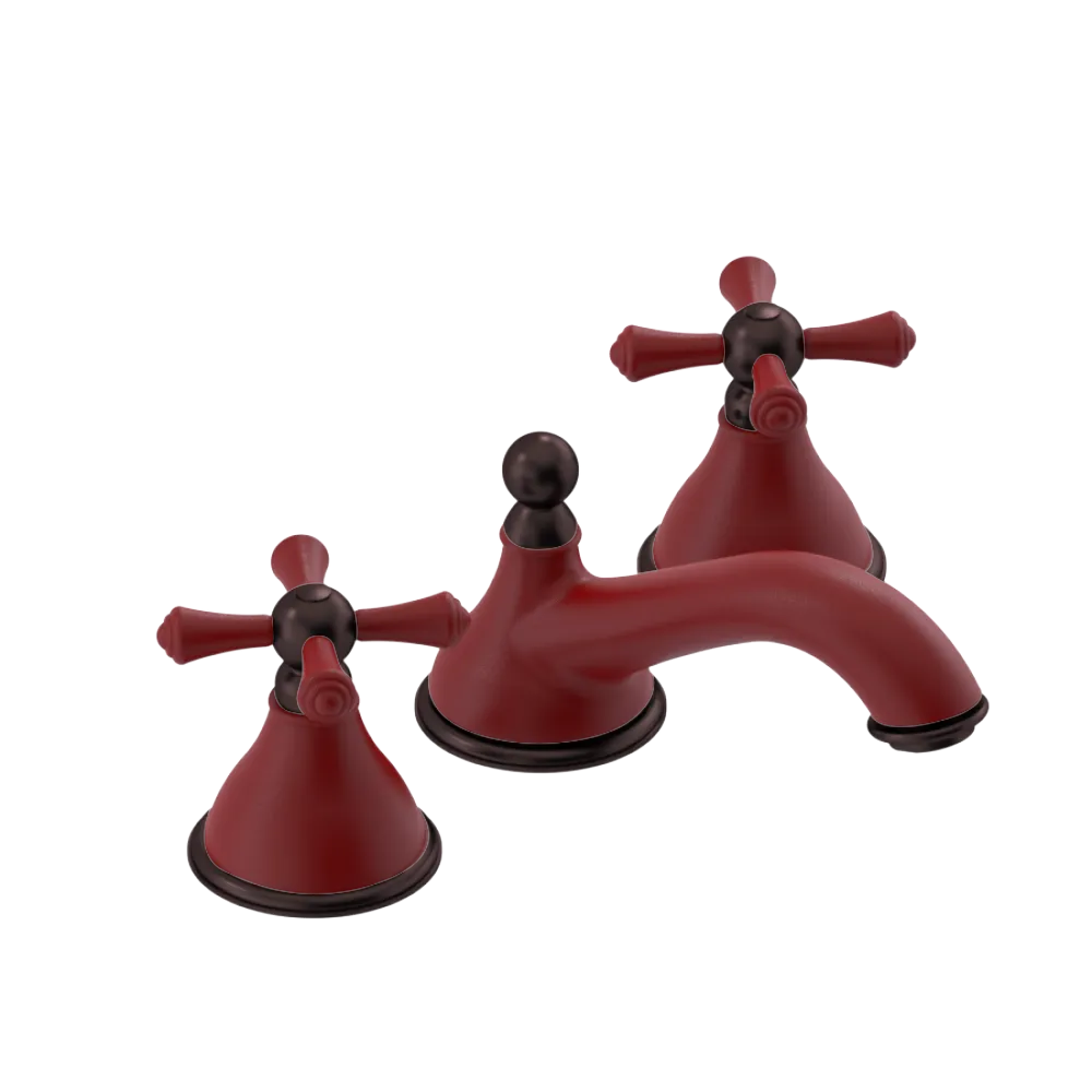 Rubinet Widespread Lav. Set. (less drain) Maroon