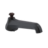 Rubinet Tub Filler Spout Deck Mount Matt Black