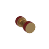 Rubinet Shower Door Knob (set) Satin Gold