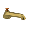 Rubinet Tub Filler Spout Deck Mount Antique Brass Matt